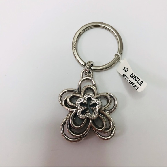 BRIGHTON Silver Flower Key Chain - Picture 1 of 4